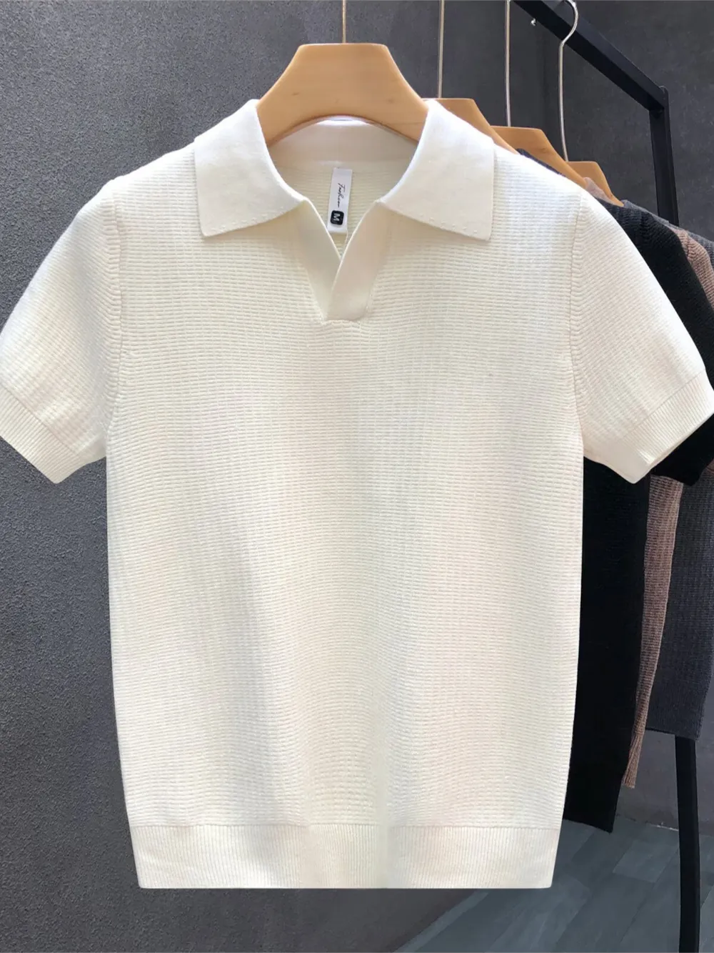 Men's Plus Size Collared Neck Short Sleeve Polo, image 4