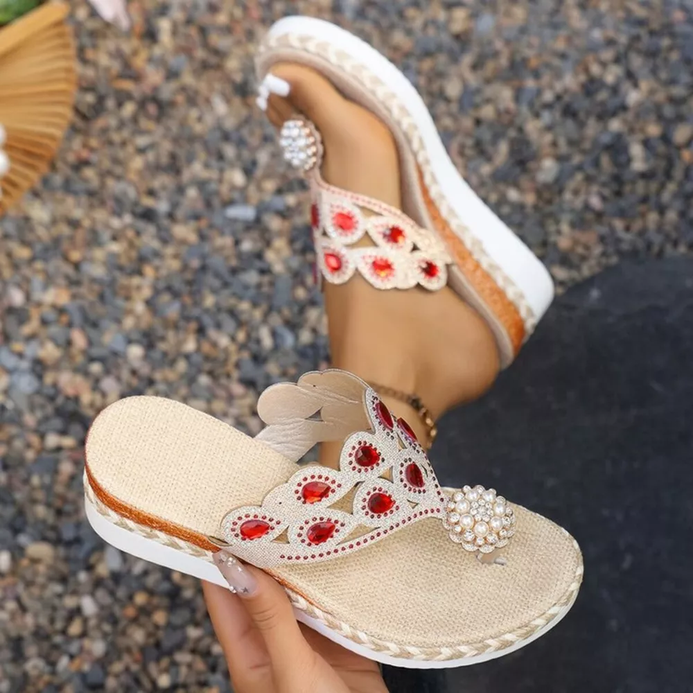 Toe Post Wedge Sandals, image 13