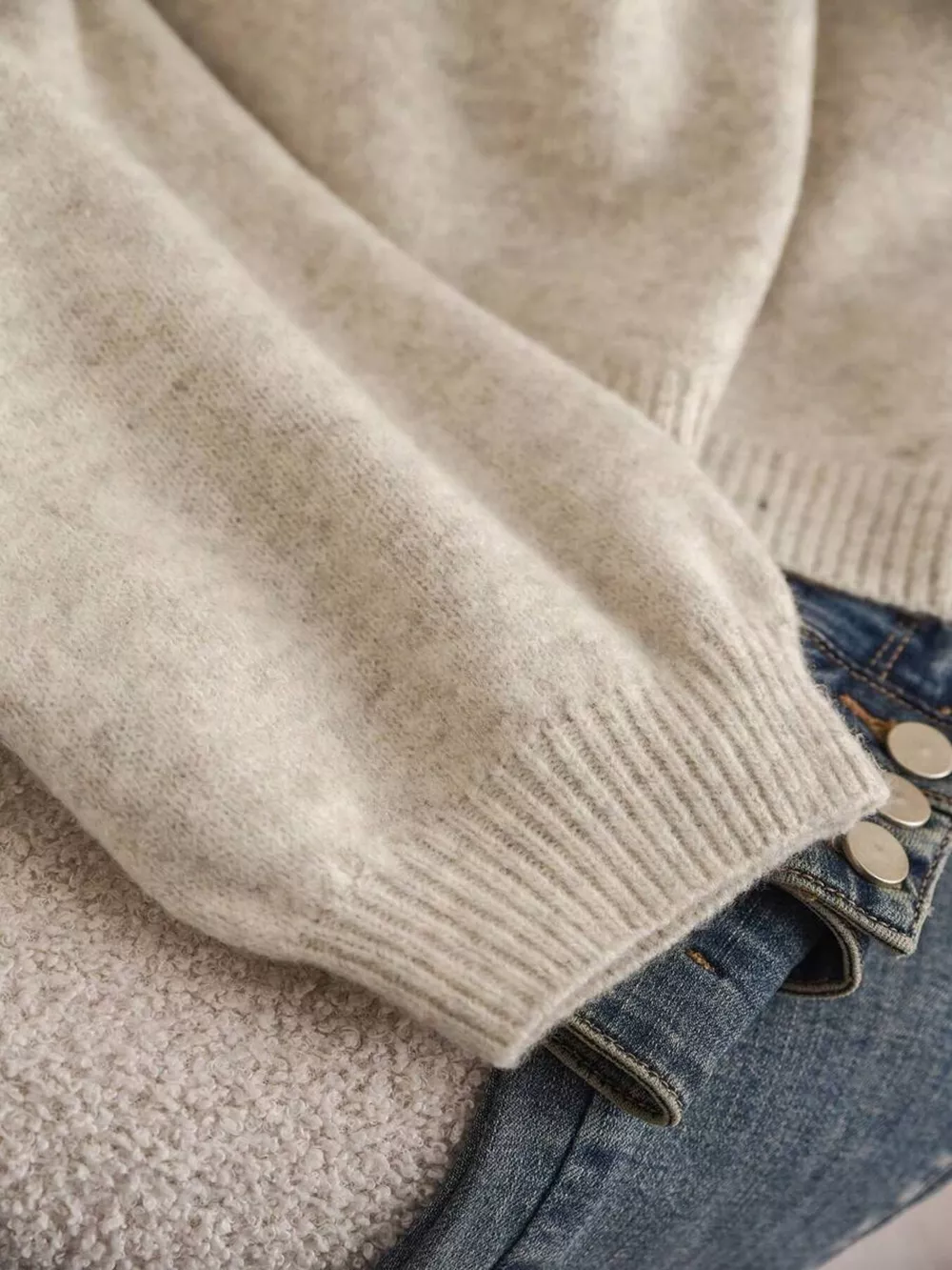 Bow-knot Front V-Neck Knit Cardigan, image 5