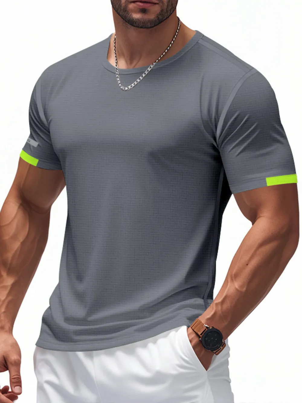 Men's Full Size Round Neck Short Sleeve T-Shirt Plus Size, image 17