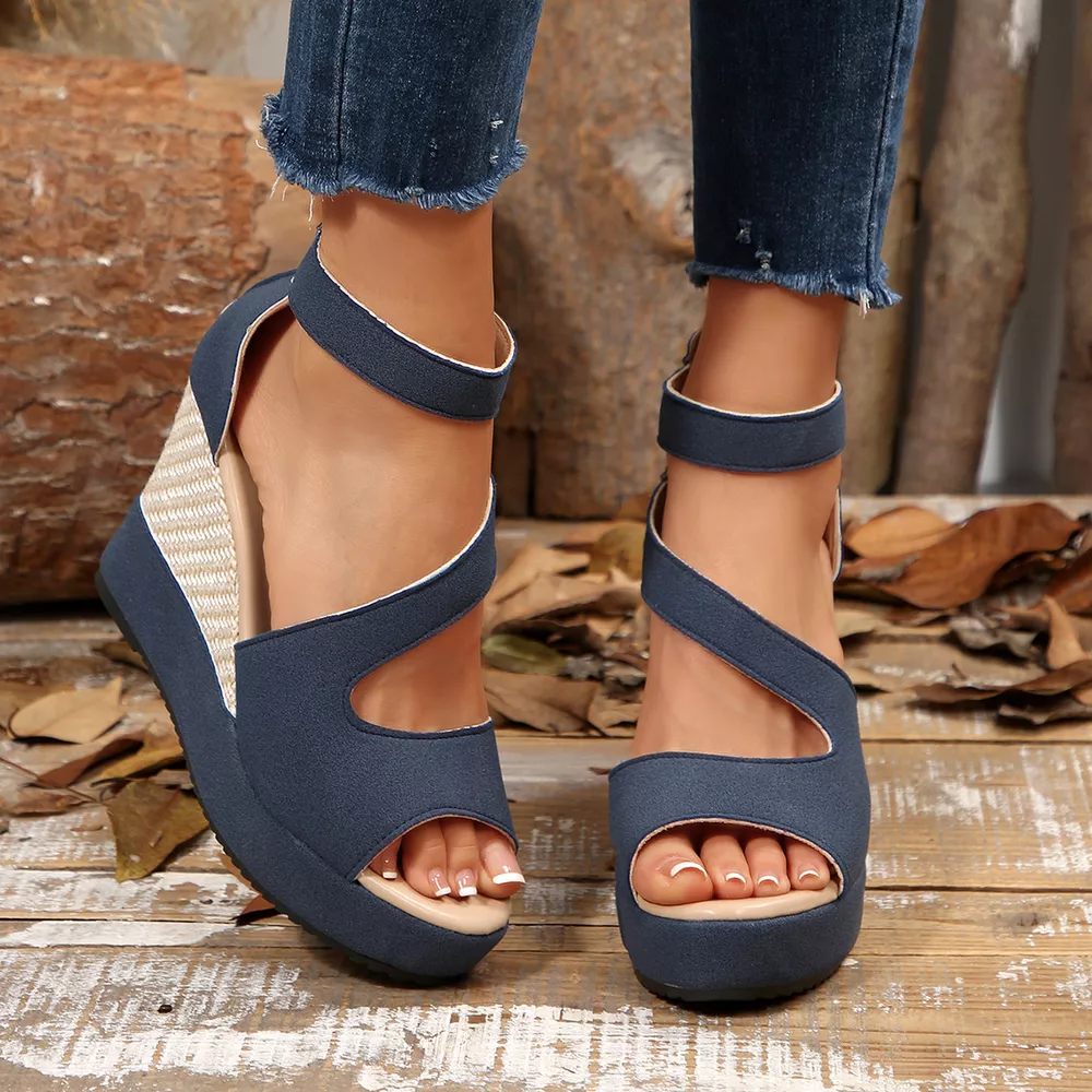 Open Toe Wedge Sandals, image 4