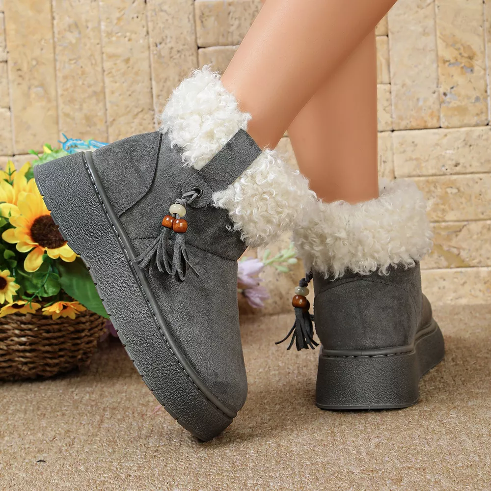 Round Toe Platform Boots, image 12