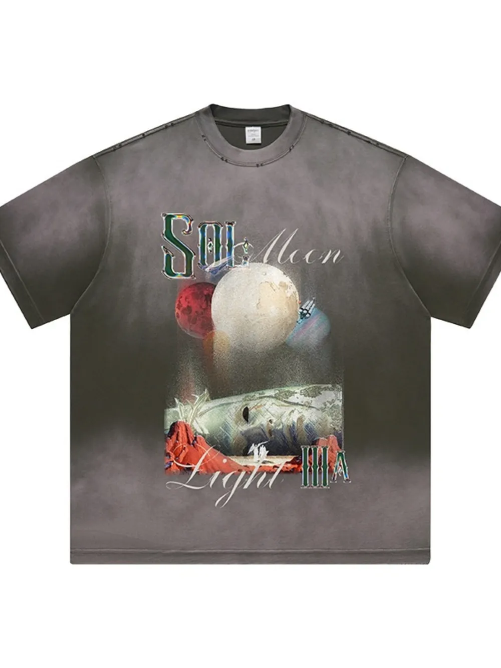 Men's Graphic Round Neck Short Sleeve T-Shirt, image 2
