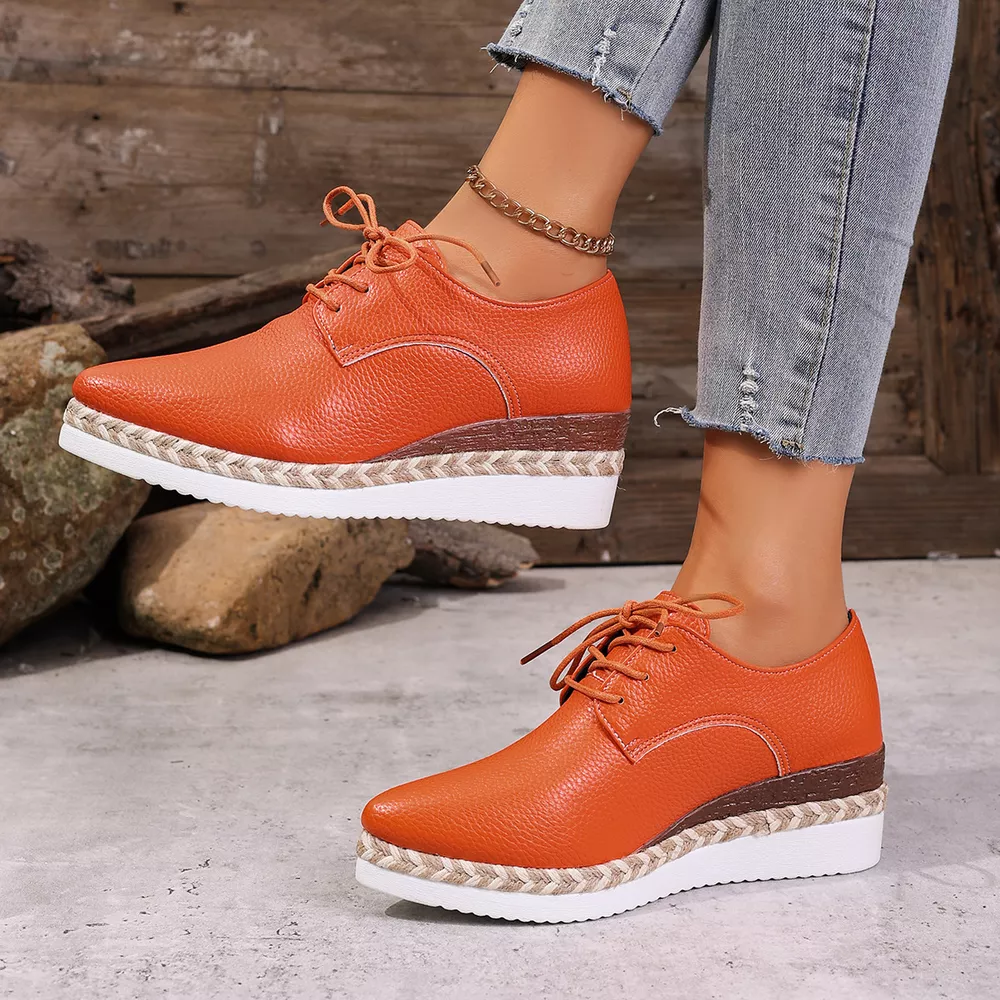 Point Toe Lace Up Sneakers, image 3