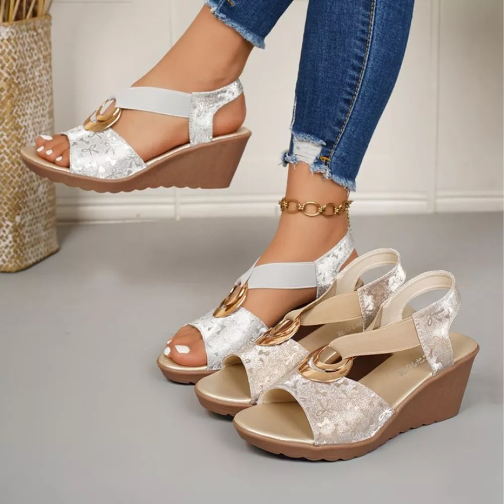 Open Toe Wedge Sandals, image 2