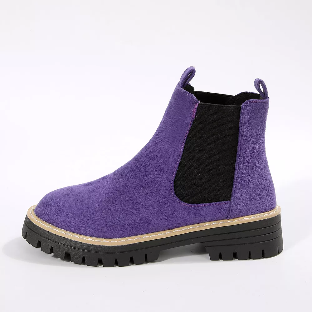 Round Toe Block Heels Boots, image 14