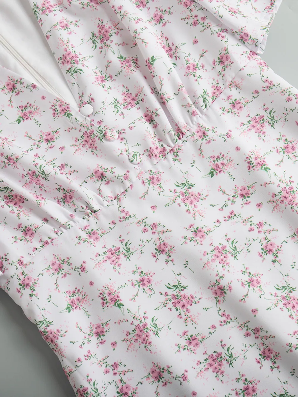 Floral Print Short Sleeve Dress, image 11
