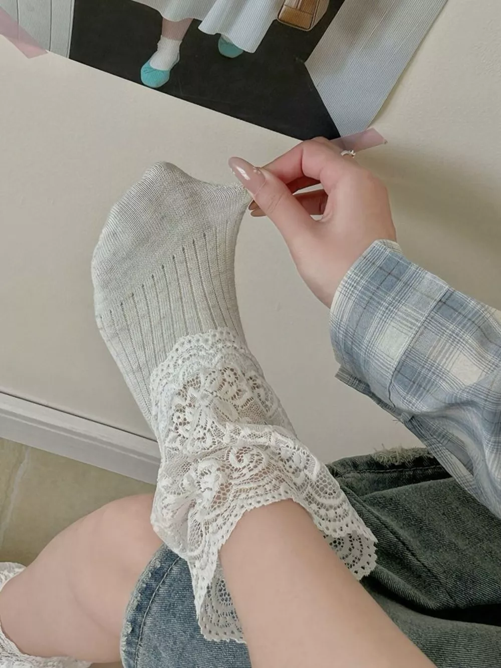 Lace Ankle Socks, image 4