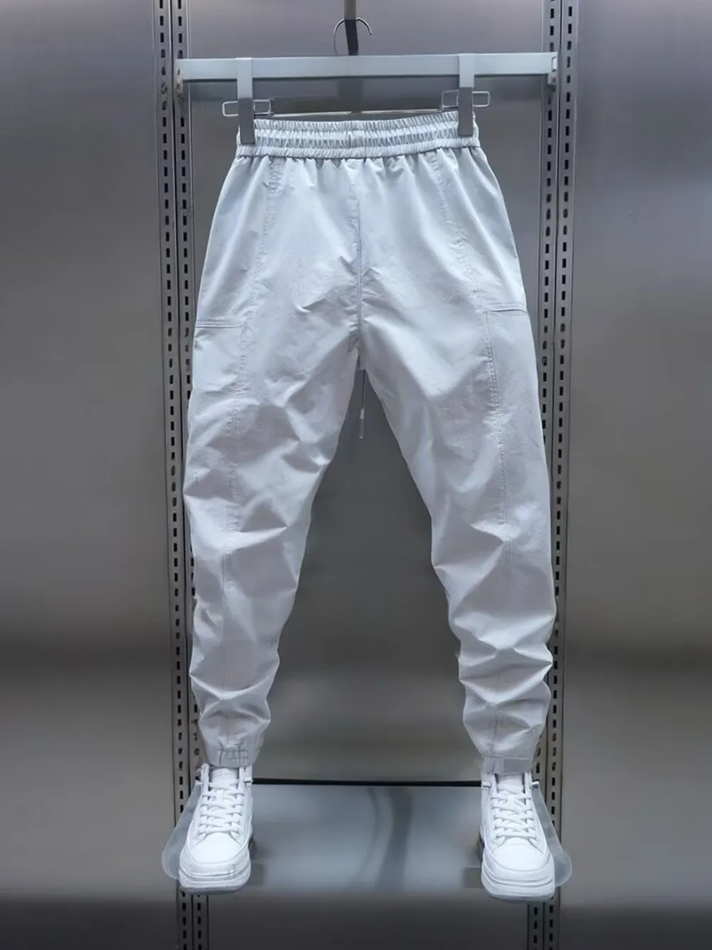Men's Plus Size Elastic Waist Joggers, image 2