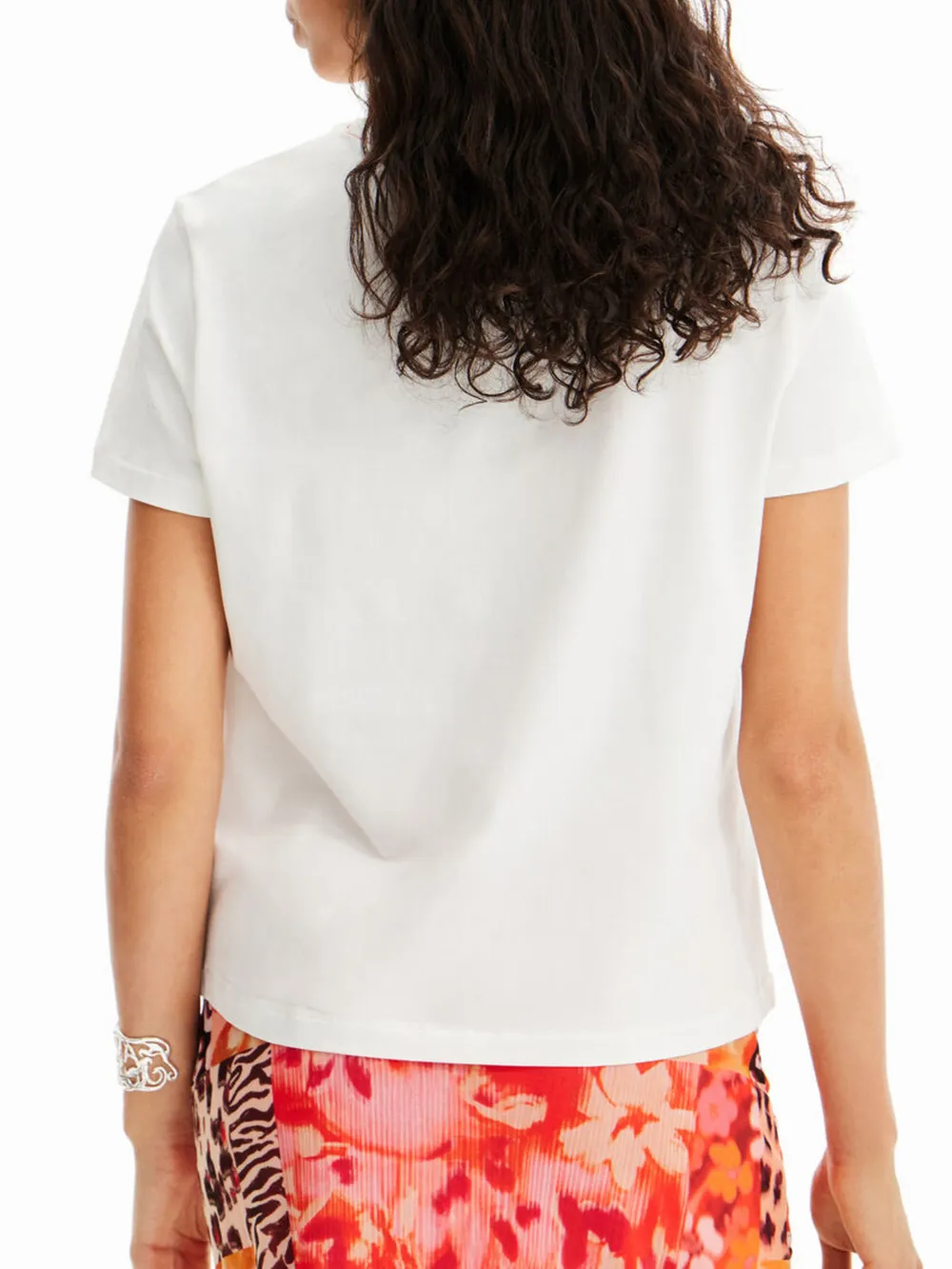 Flower Graphic Round Neck T-Shirt, image 12