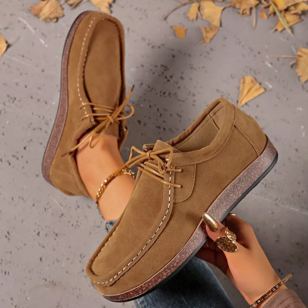 Round Toe Lace Up Loafers, image 8