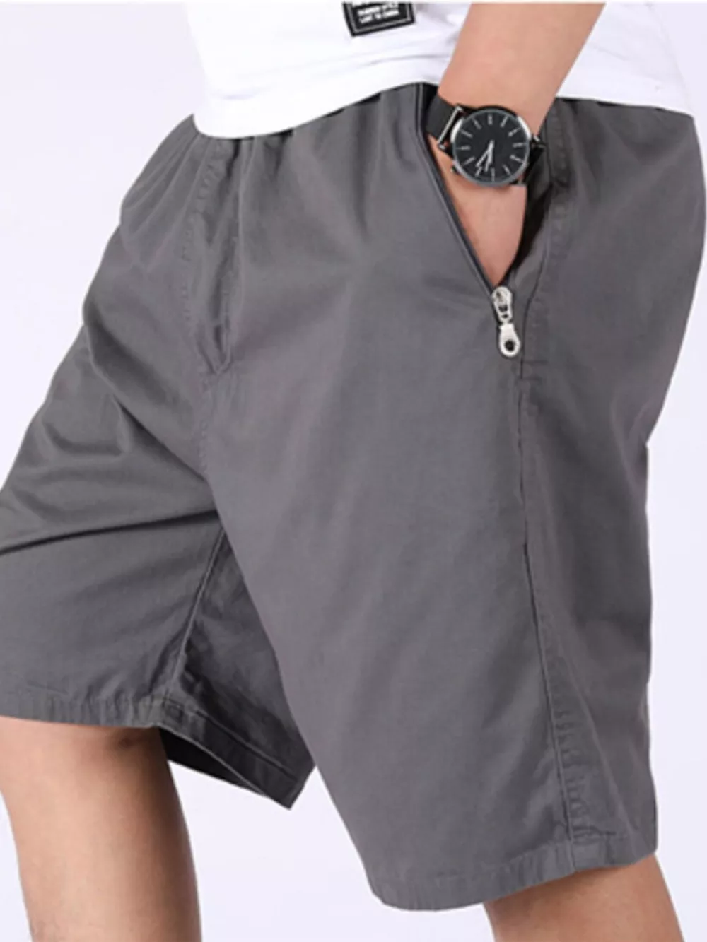 Men's Plus Size Loose Fit Cargo Shorts, image 3