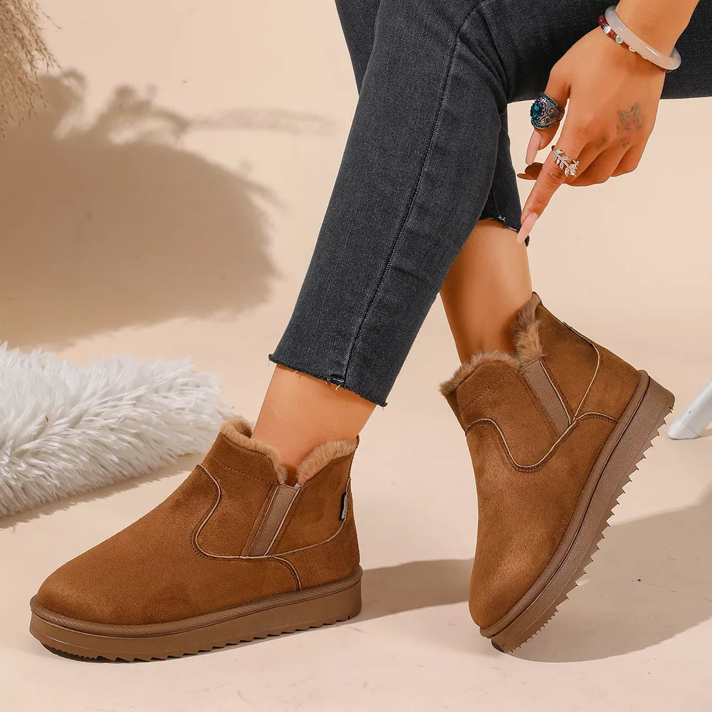 Plush Lined Winter Ankle Boots, image 3