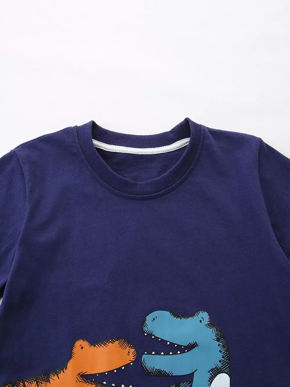 Children's Dinosaur Print Casual Tee and Shorts Set, image 3