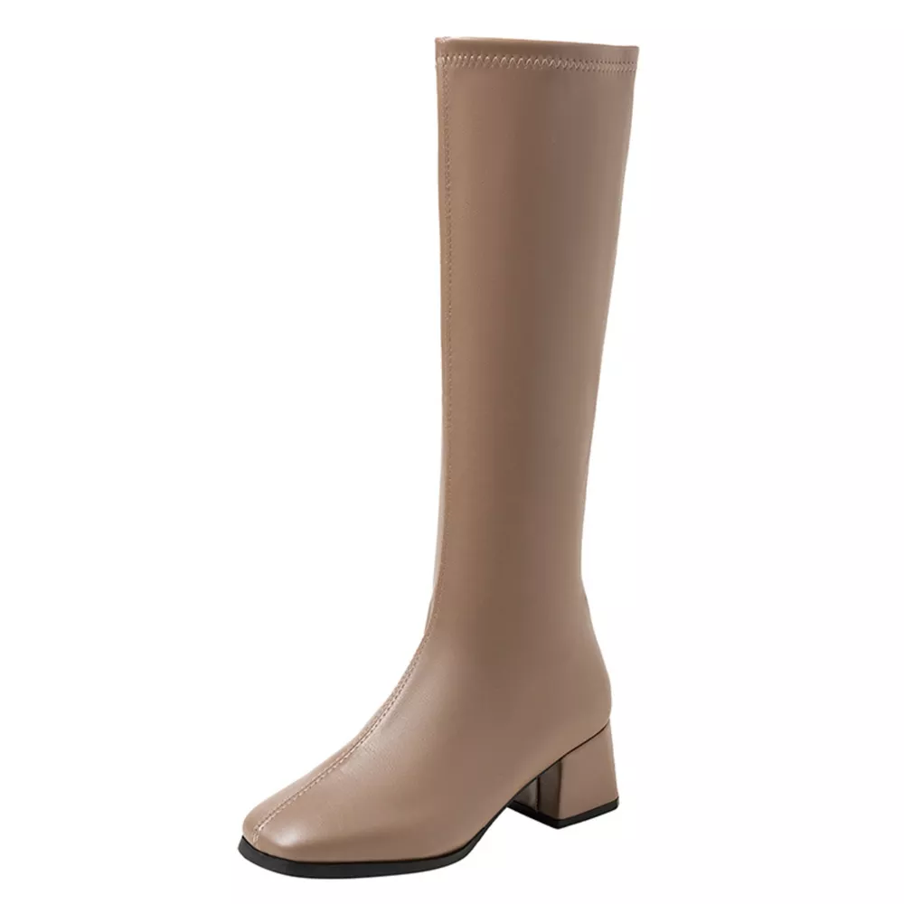 Square Toe Block Heels Boots, image 17