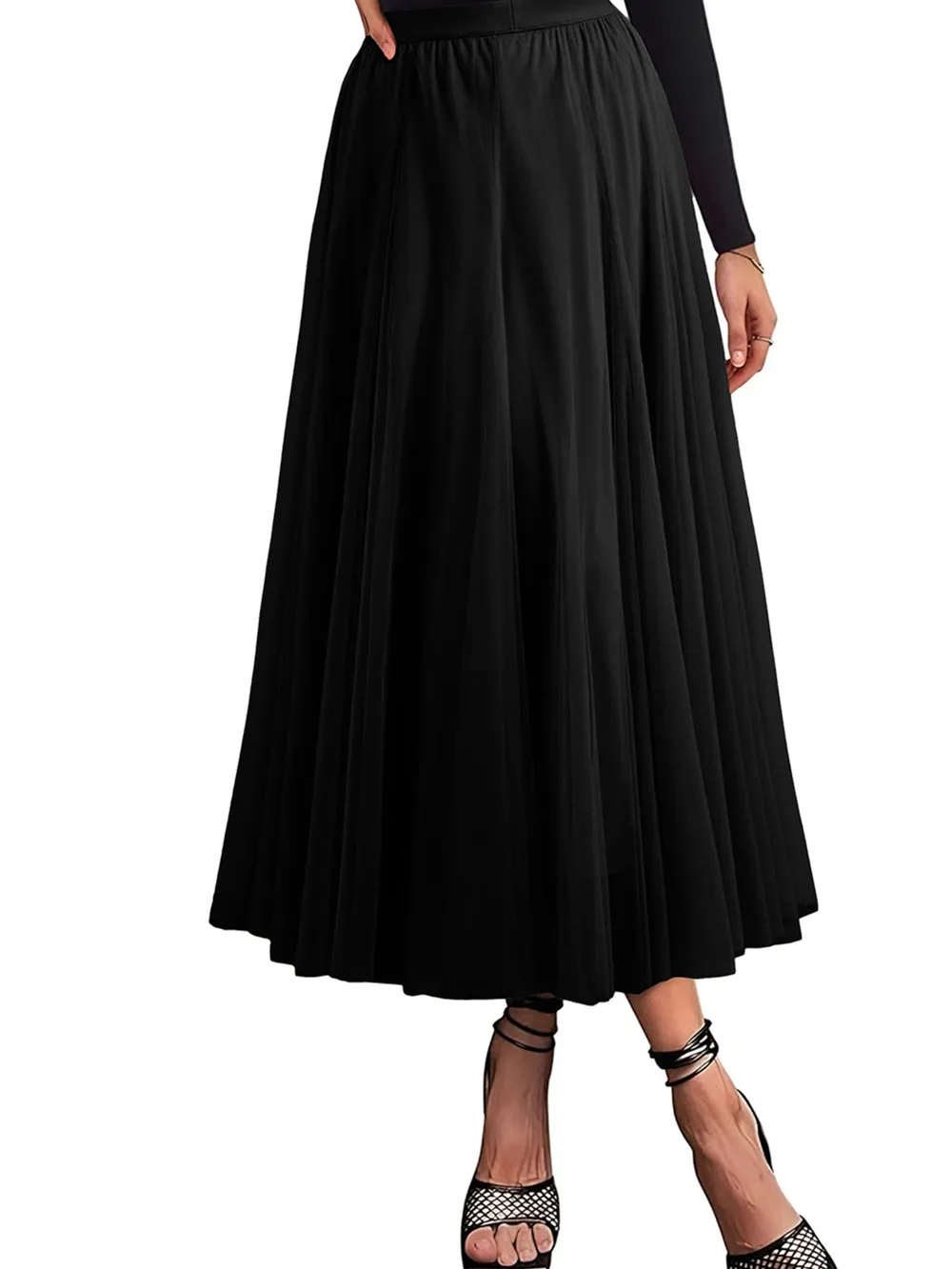 High-Waisted Midi Skirt, image 10