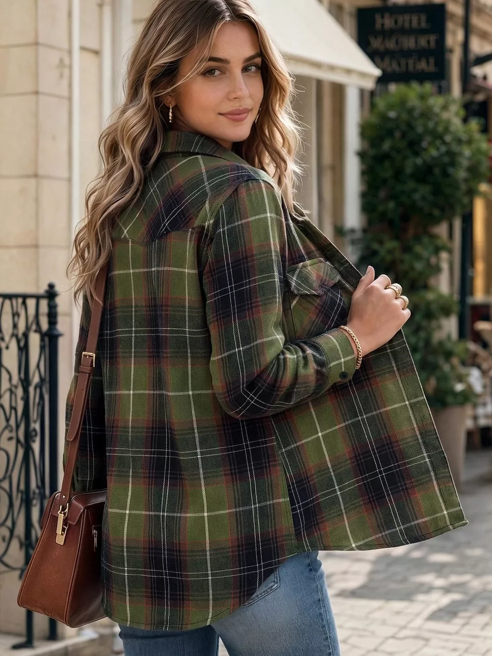 Casual Plaid Button-Down Shirt, image 13