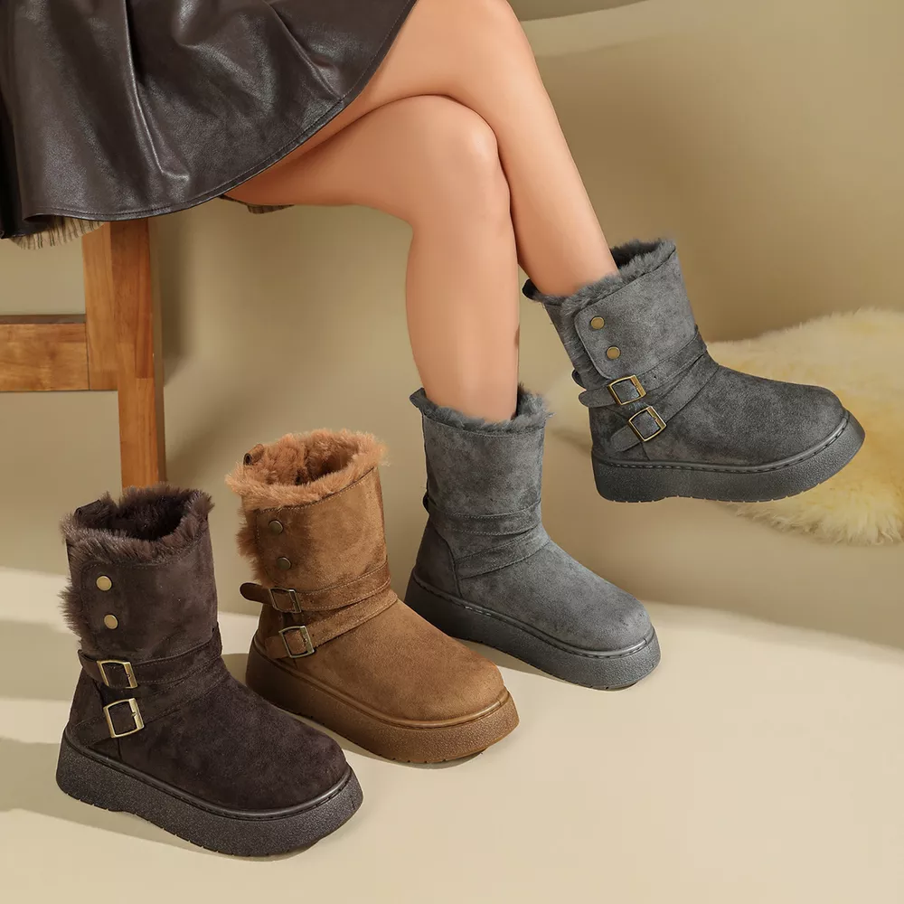 Round Toe Flats Boots, image 2