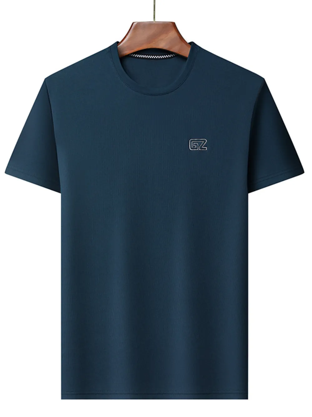 Men's Plus Size Round Neck Short Sleeve T-Shirt, image 3