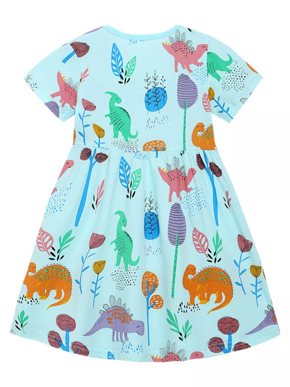 Children's Dinosaur Print A-Line Dress, image 5