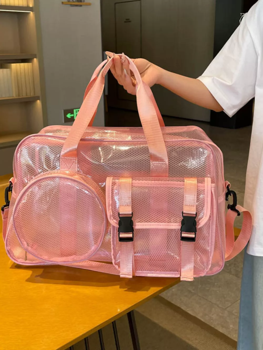 Multiple Pockets PVC Travel Bag, image 3