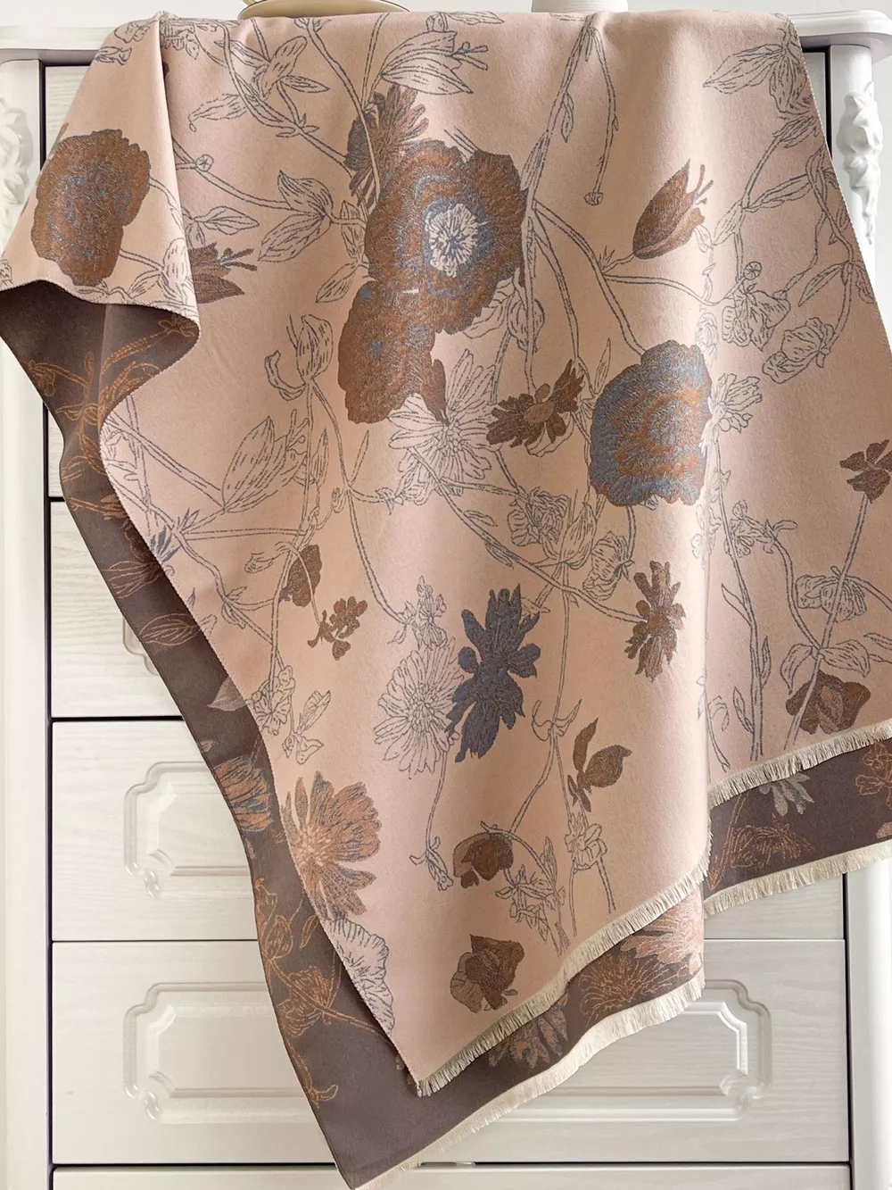 Floral Print Reversible Scarf, image 5