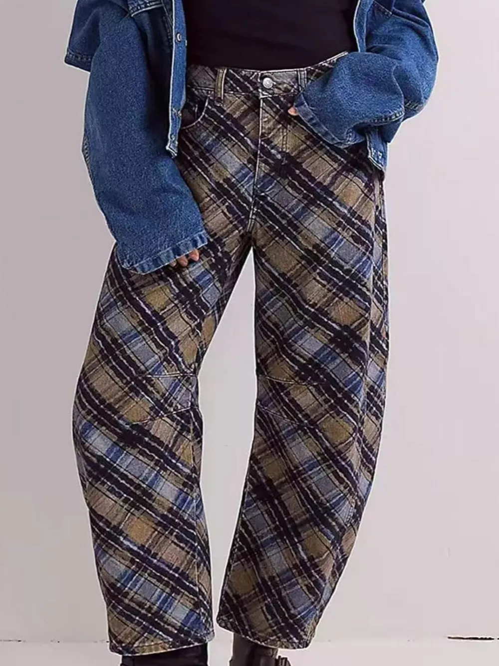 Printed Wide-Leg Jeans, image 4