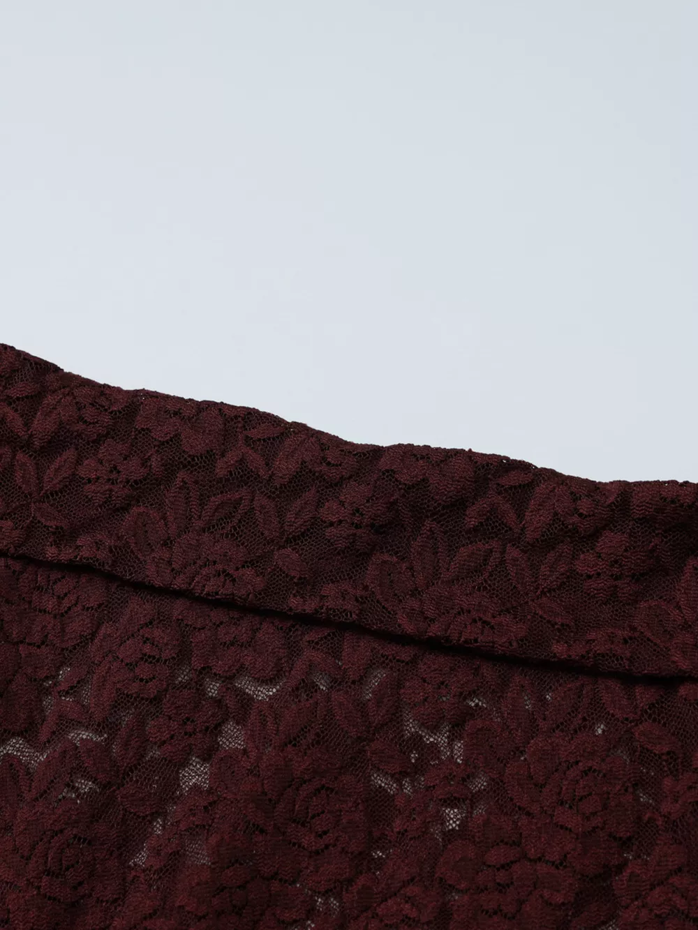 Lace One-Shoulder Long Sleeve Top, image 9
