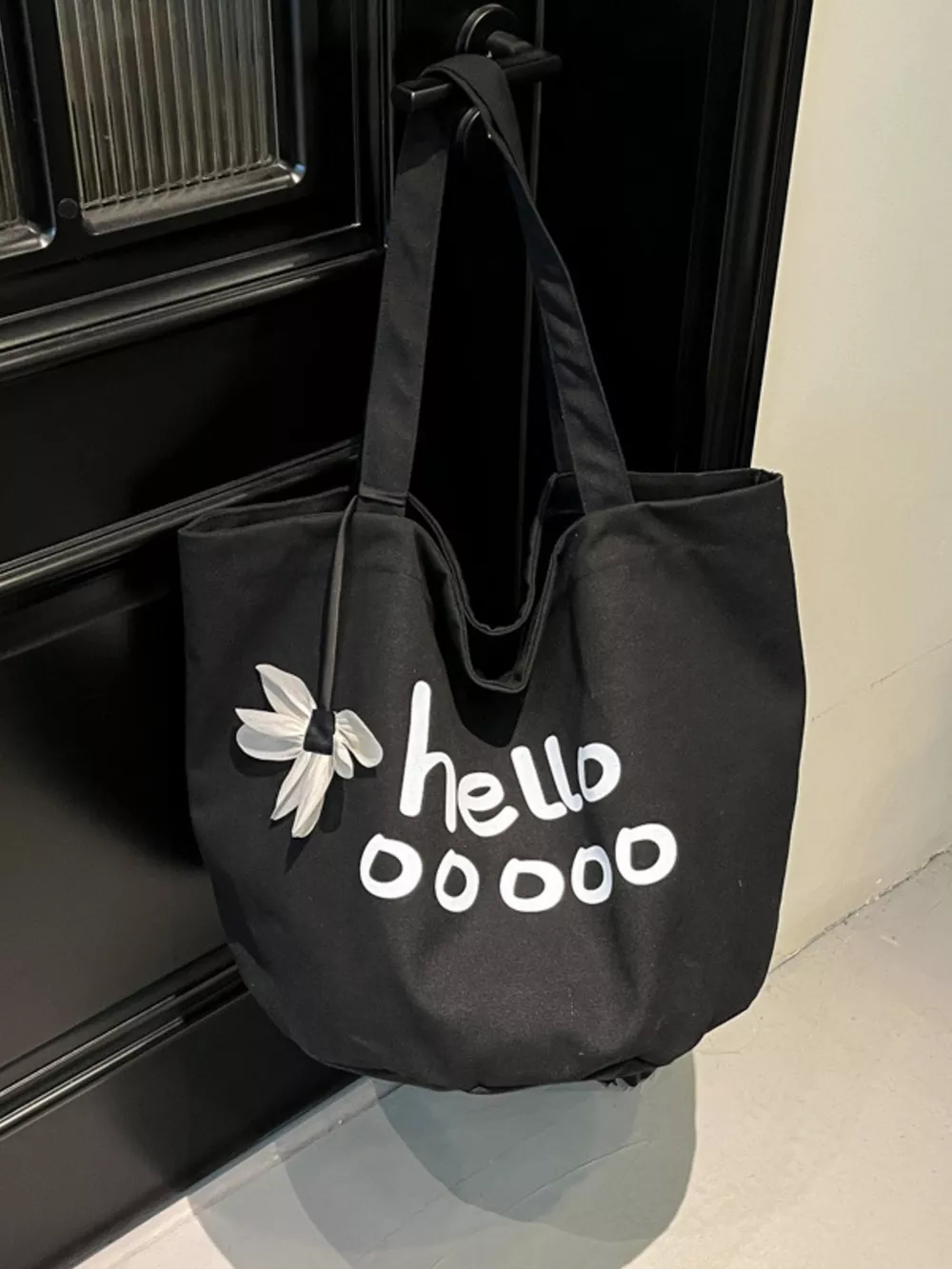 Letter Canvas Tote Bag, image 5