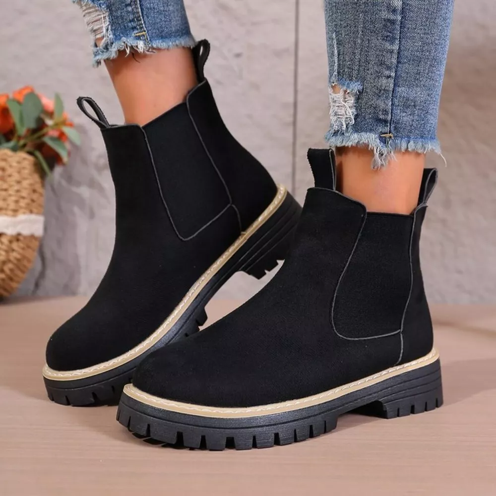 Round Toe Platform Boots, image 2