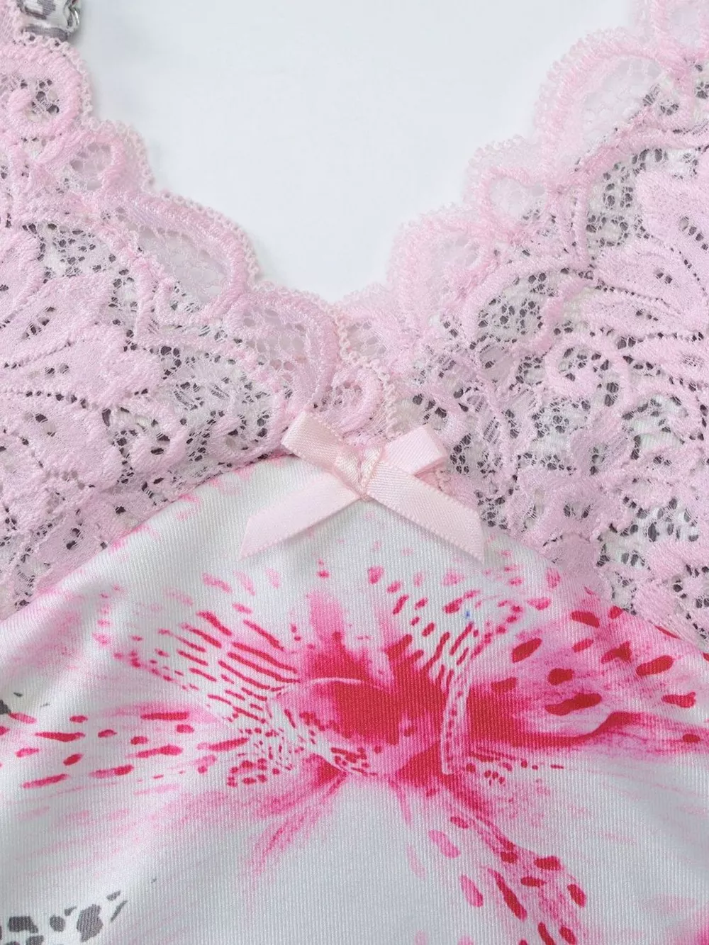 Lace Detail Leopard Cami, image 12
