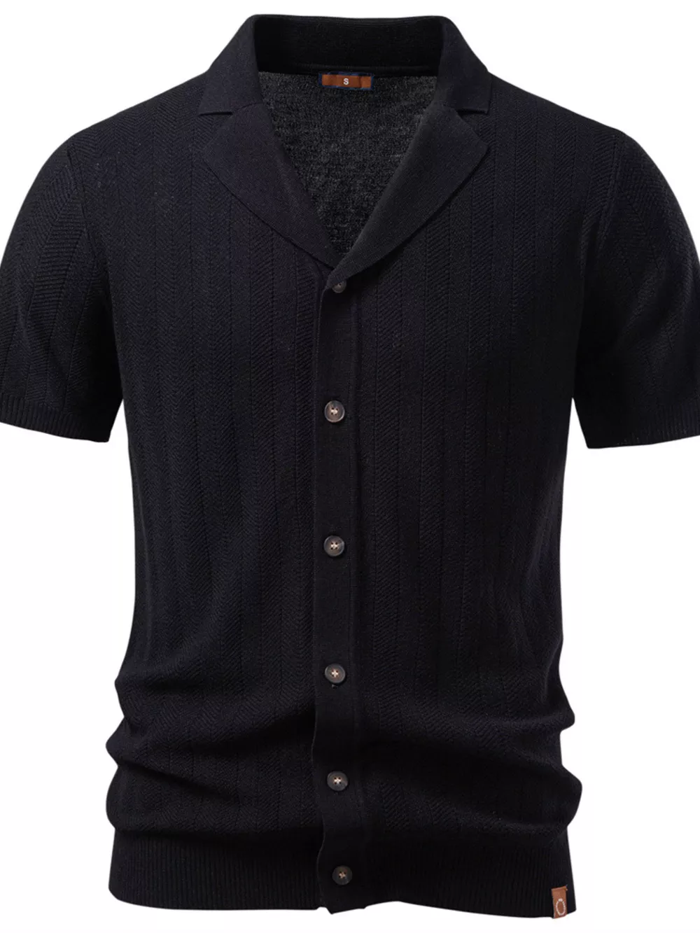Men's Short Sleeve Knit Polo Shirt, image 10