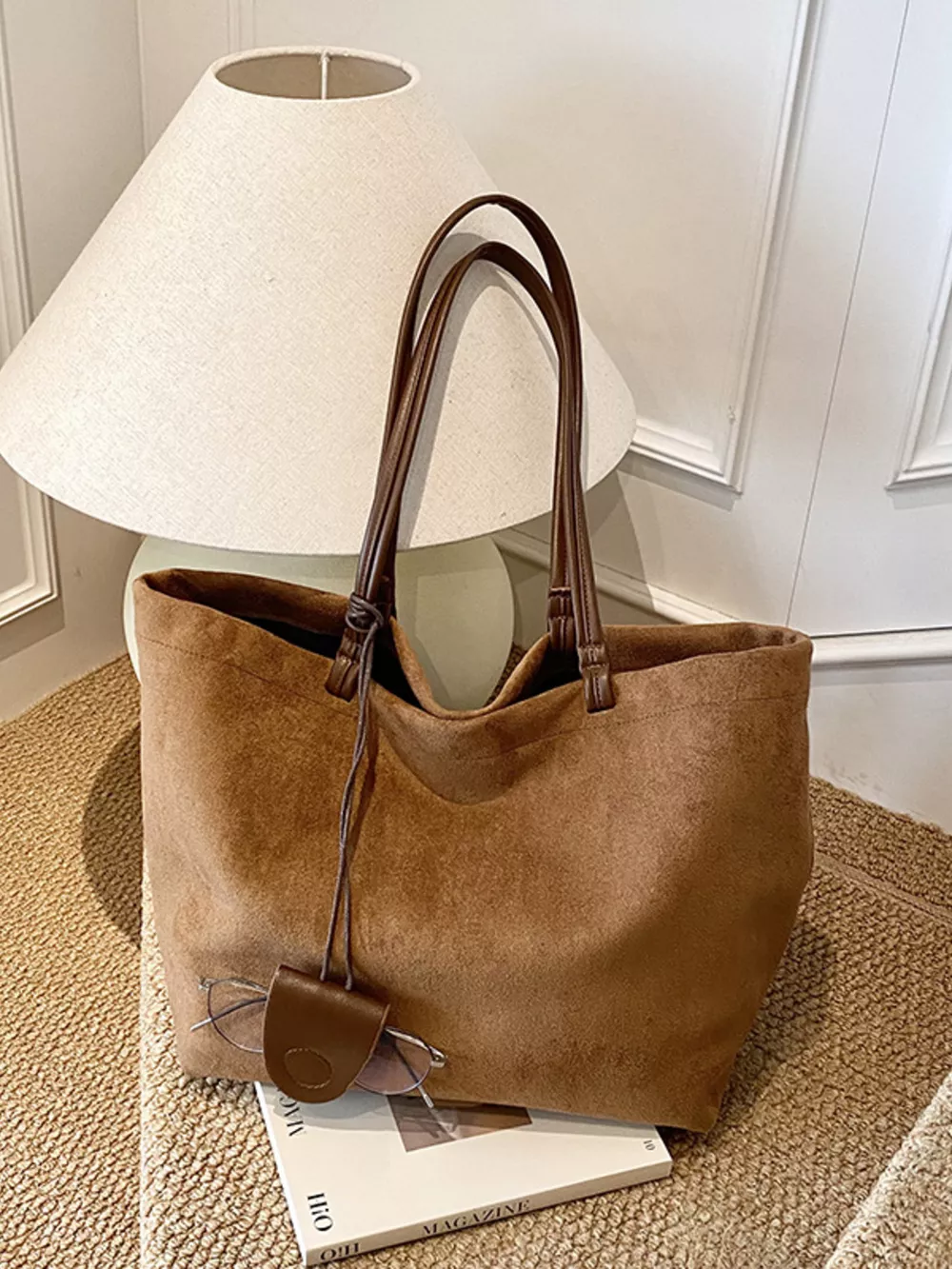 Classic Suede Tote Bag, image 11
