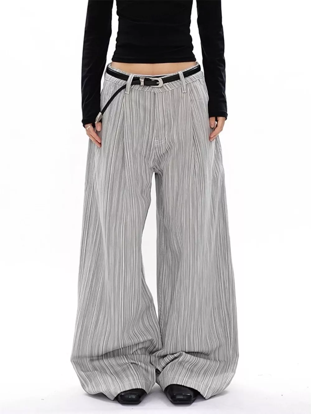 Men's Plus Size Wide Leg Pants