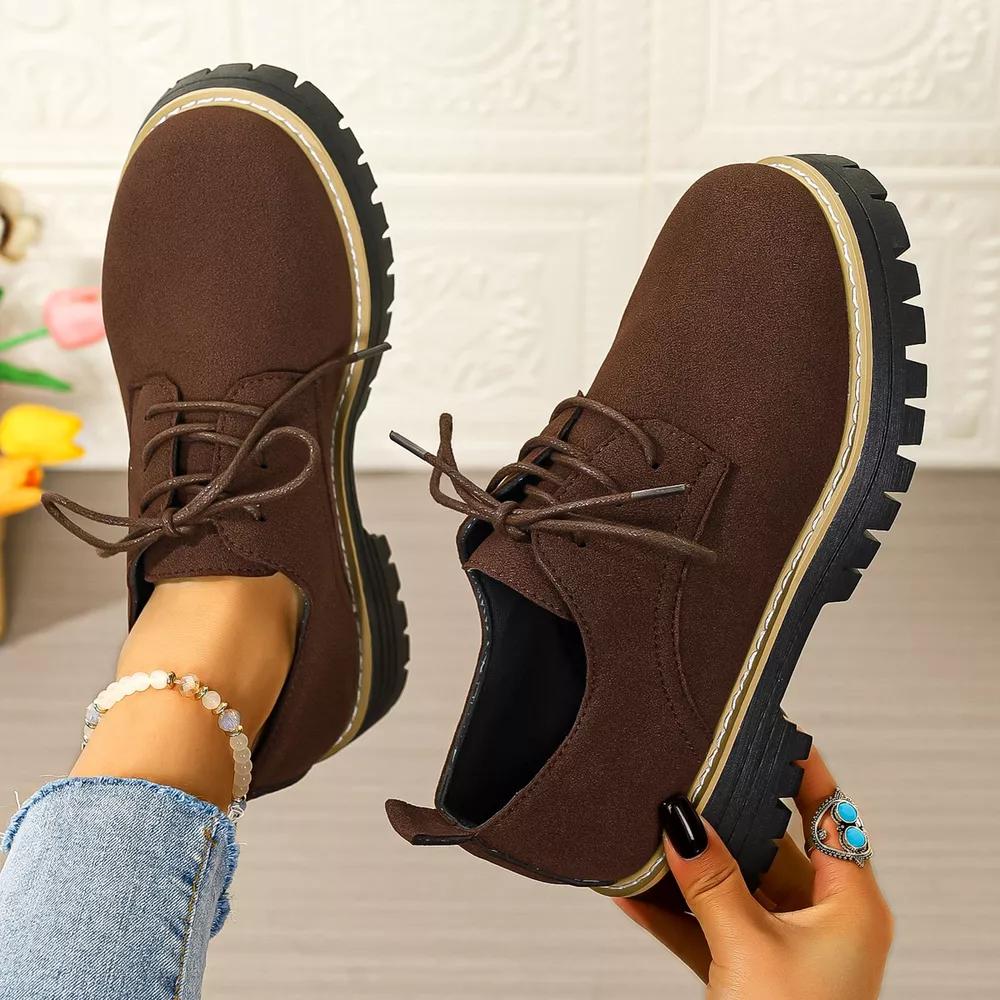 Round Toe Lace-Up Loafers, image 11