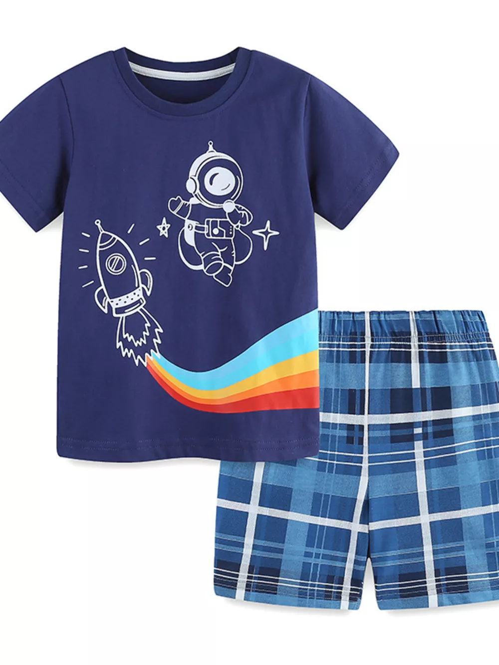Children's Astronaut Short Sleeve Tee and Shorts Set