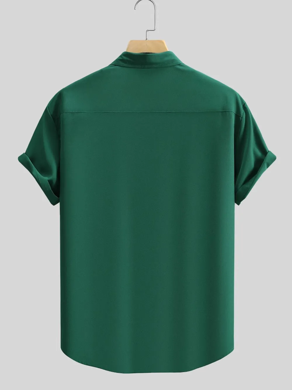 Men's Button Up Short Sleeve Shirt, image 2