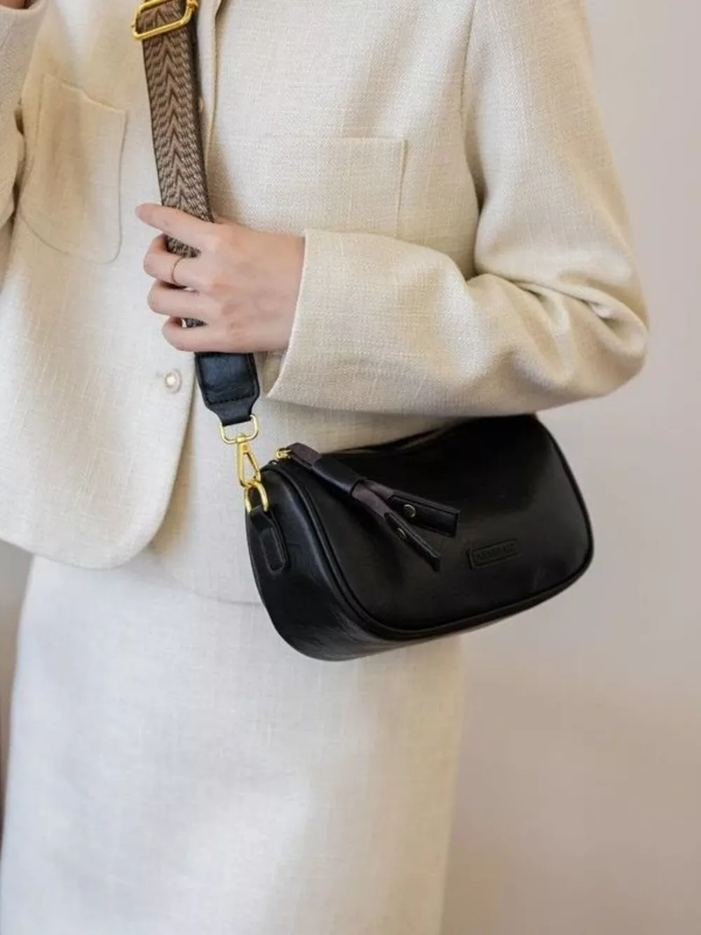 Wide Strap Crossbody Bag, image 3
