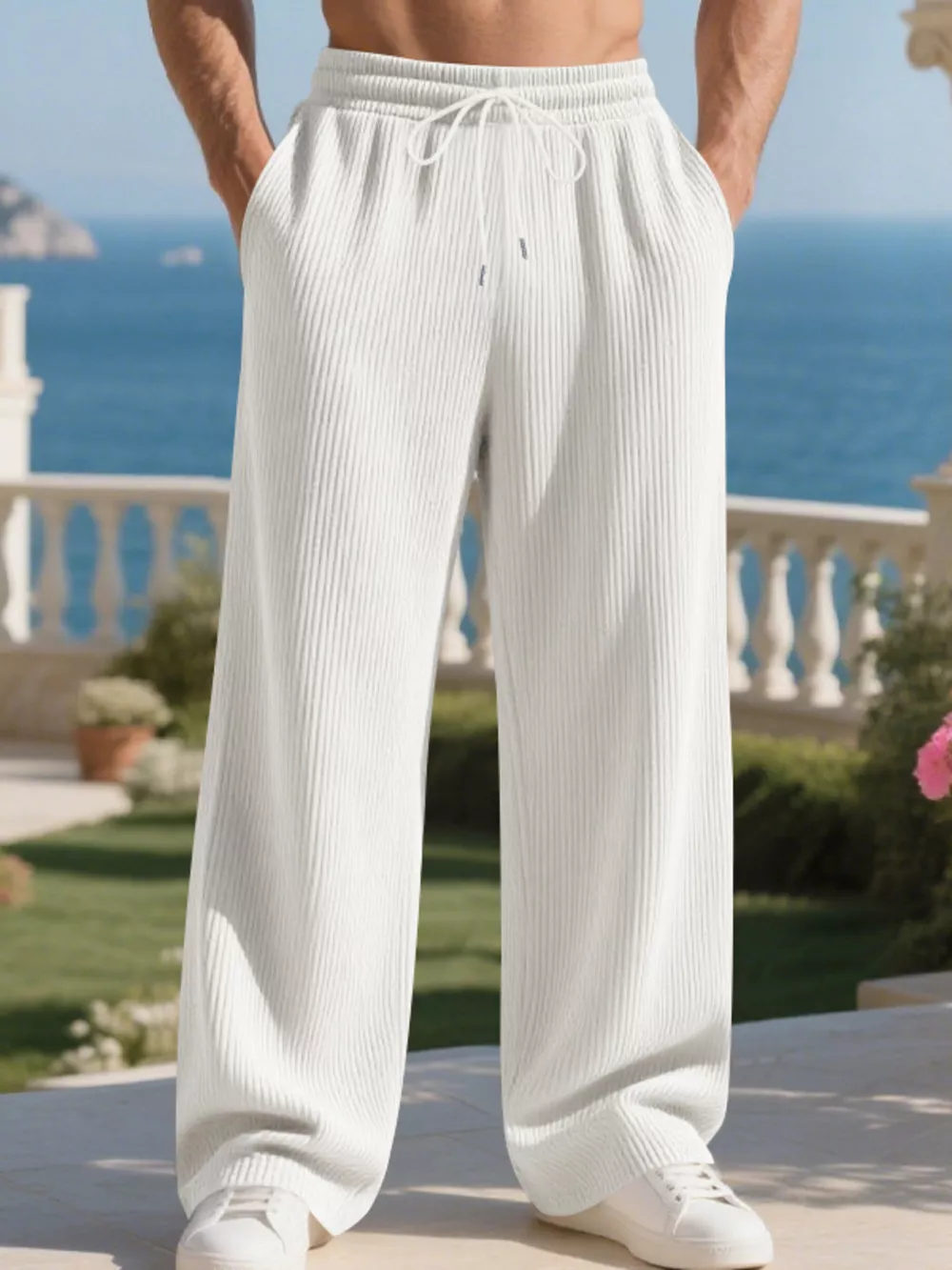 Men's Full Size Relaxed Fit Drawstring Pants Plus Size, image 12