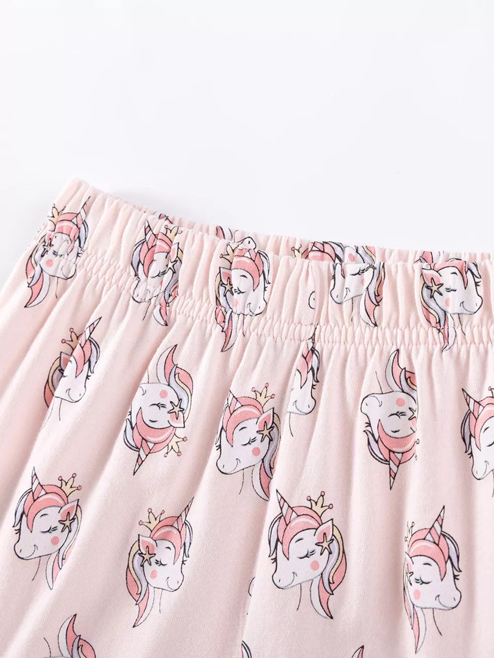 Children's Unicorn Ruffle Sleeve Top and Shorts Set, image 6
