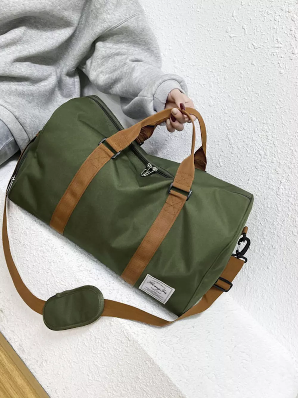Oxford Cloth Duffel Travel Bag, image 3