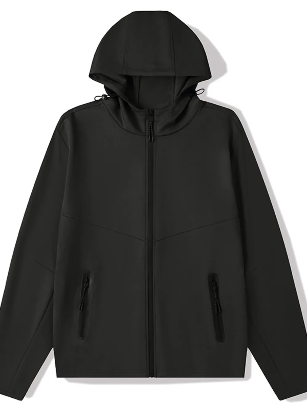 Men's Plus Size Zip Up Long Sleeve Hoodie