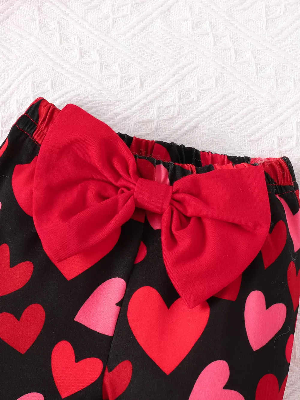 Children's Letter Ruffled Trim Bodysuit and Pants Set with Headband, image 16