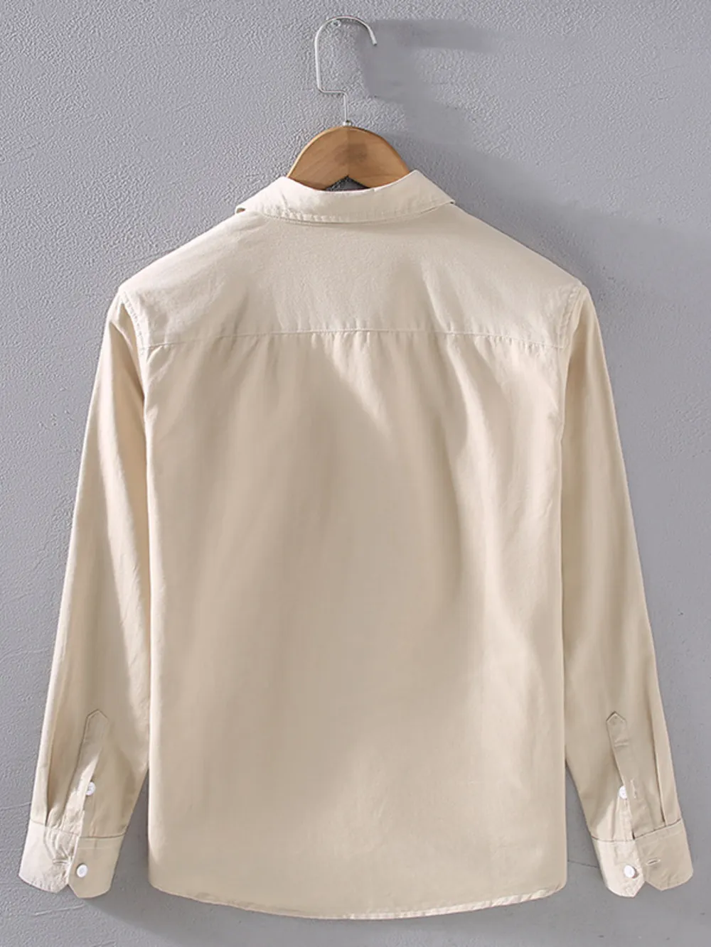 Men's Plus Size Button Up Long Sleeve Shirt, image 4