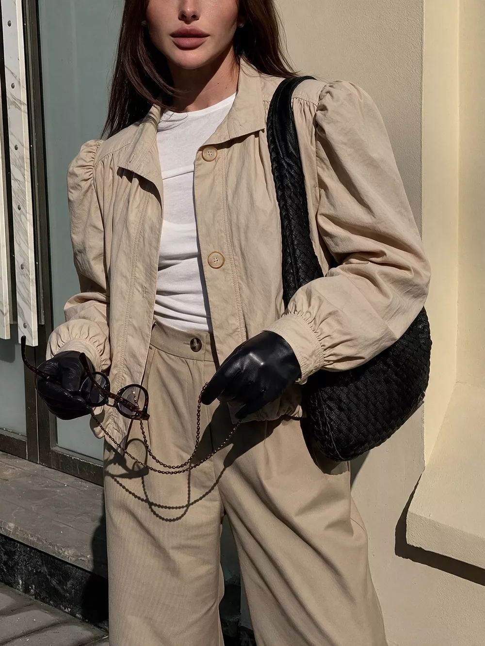 Button-Down Puff-Sleeve Jacket, image 5