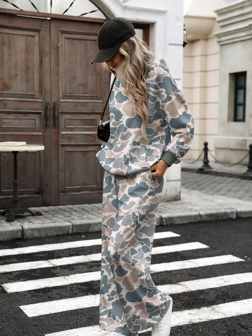 Printed Long Sleeve Hoodie and Pants Set, image 22