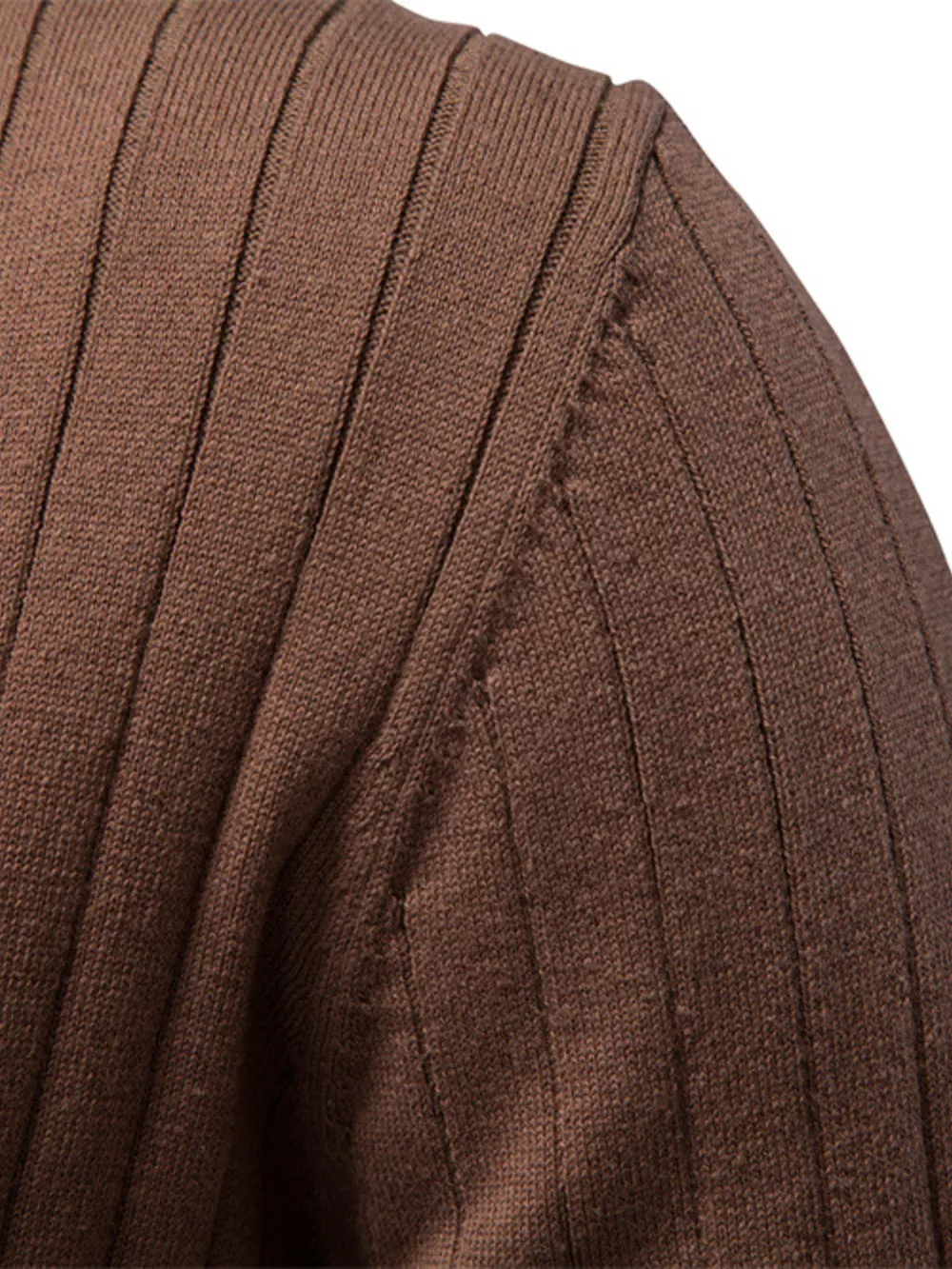Men's Classic Ribbed Knit Short Sleeve Polo, image 8