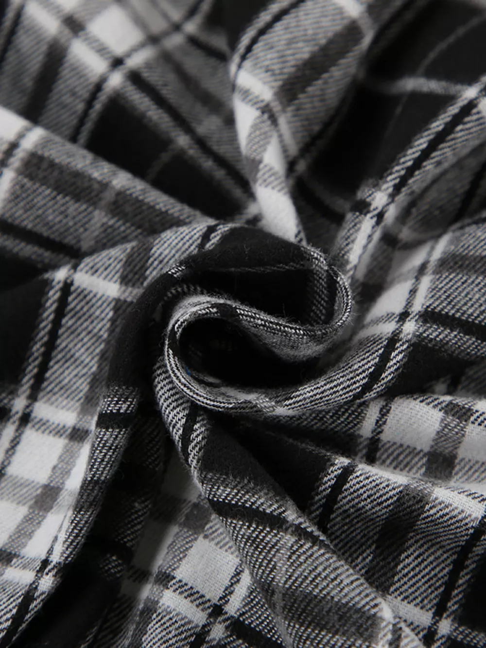 Oversized Plaid Button Up Shirt, image 8