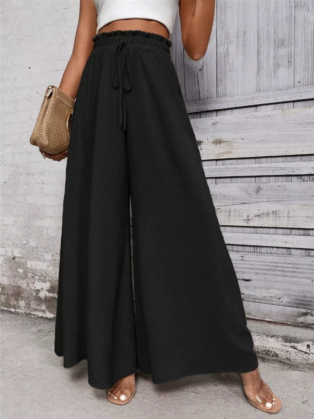 Frill Wide Leg Pants, image 10