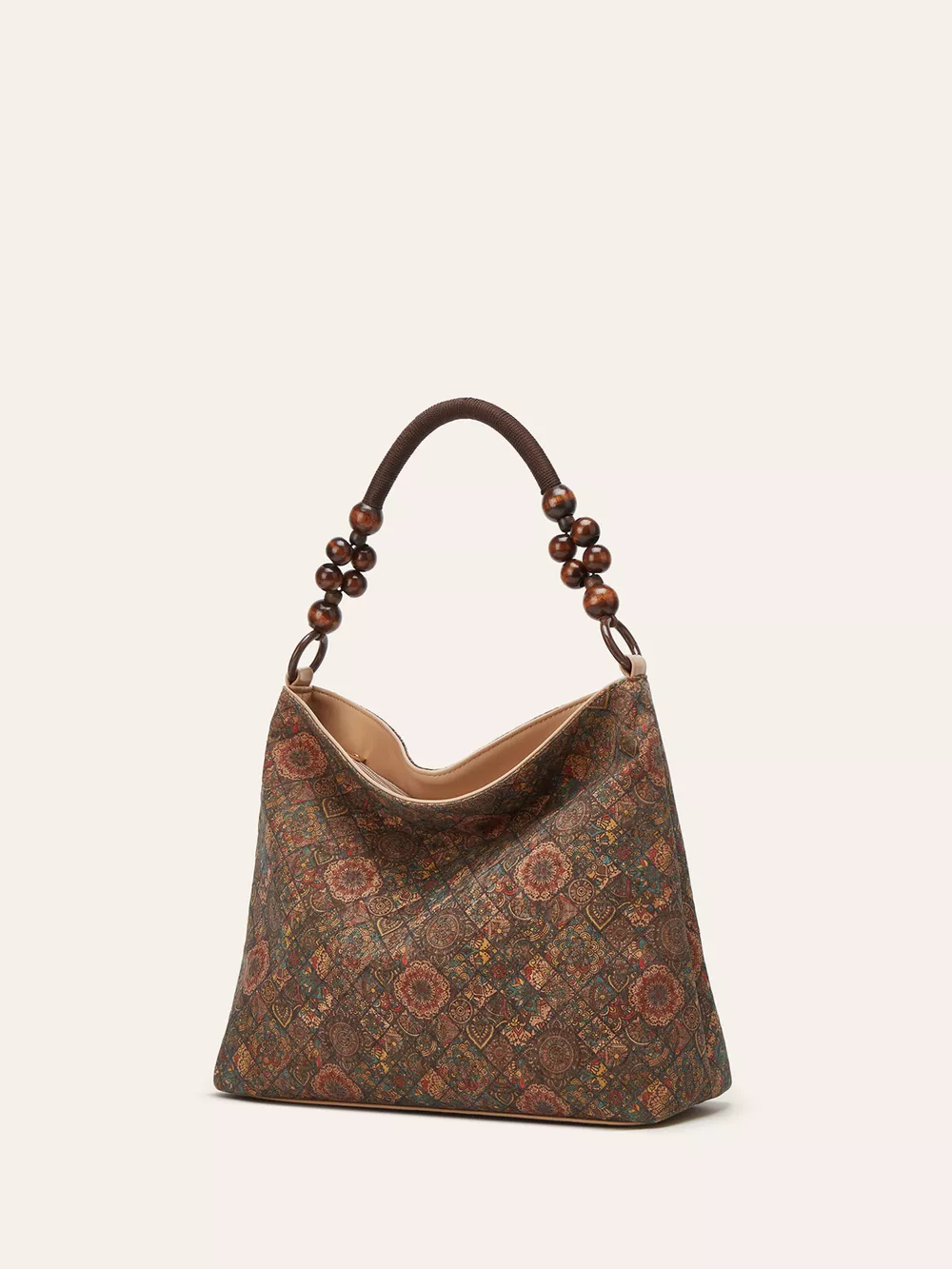 Bohemian Geometric Pattern Hobo Handbag, image 10